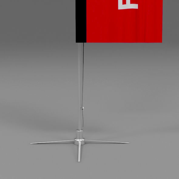 Flag Exhibition 05 3D model_4