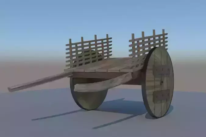 Cart Model wooden with basket