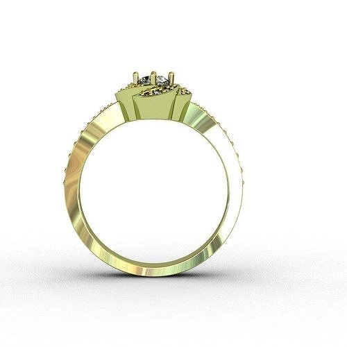 Diamond  Ring 3D print model 3D print model