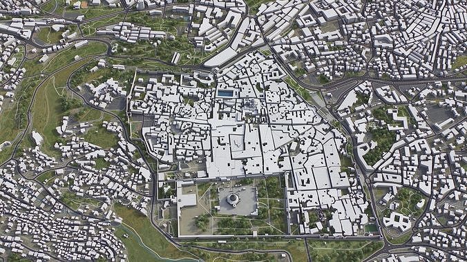 Jerusalem Low-poly 3D model 5
