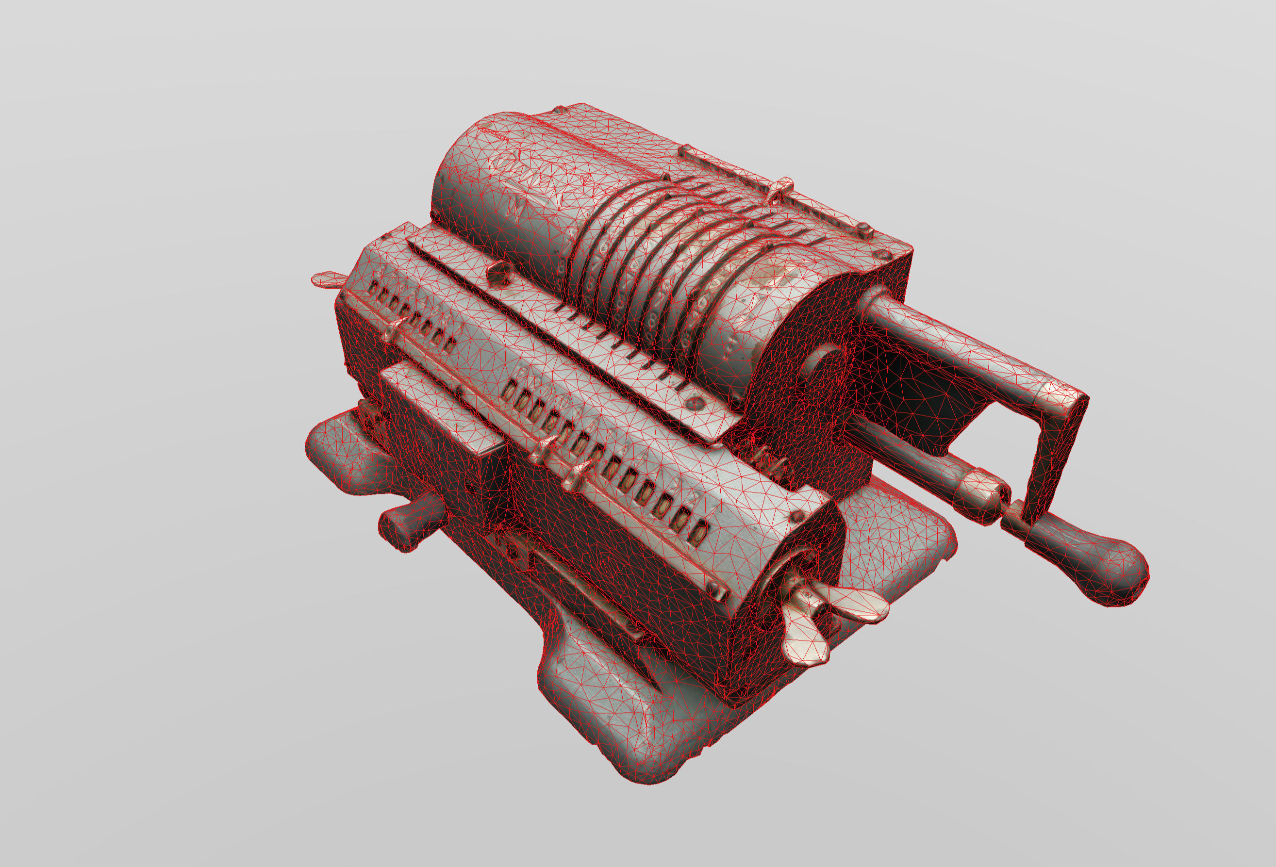Arithmometer 3D Scan Low-poly 3D model_7