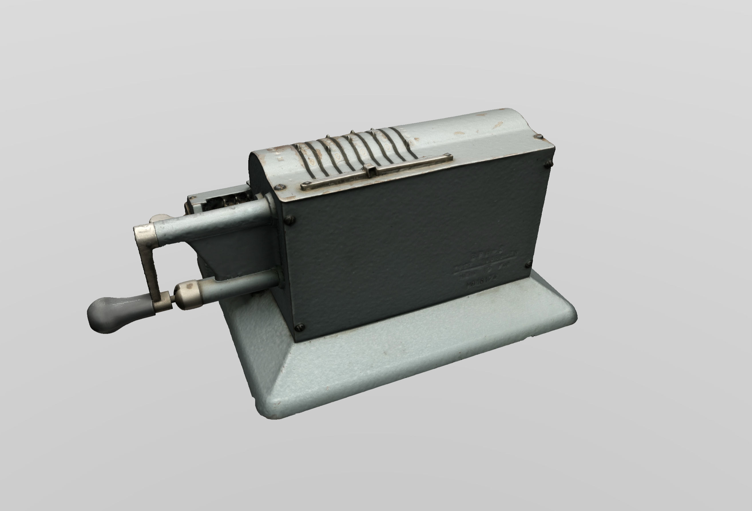 Arithmometer 3D Scan Low-poly 3D model_3