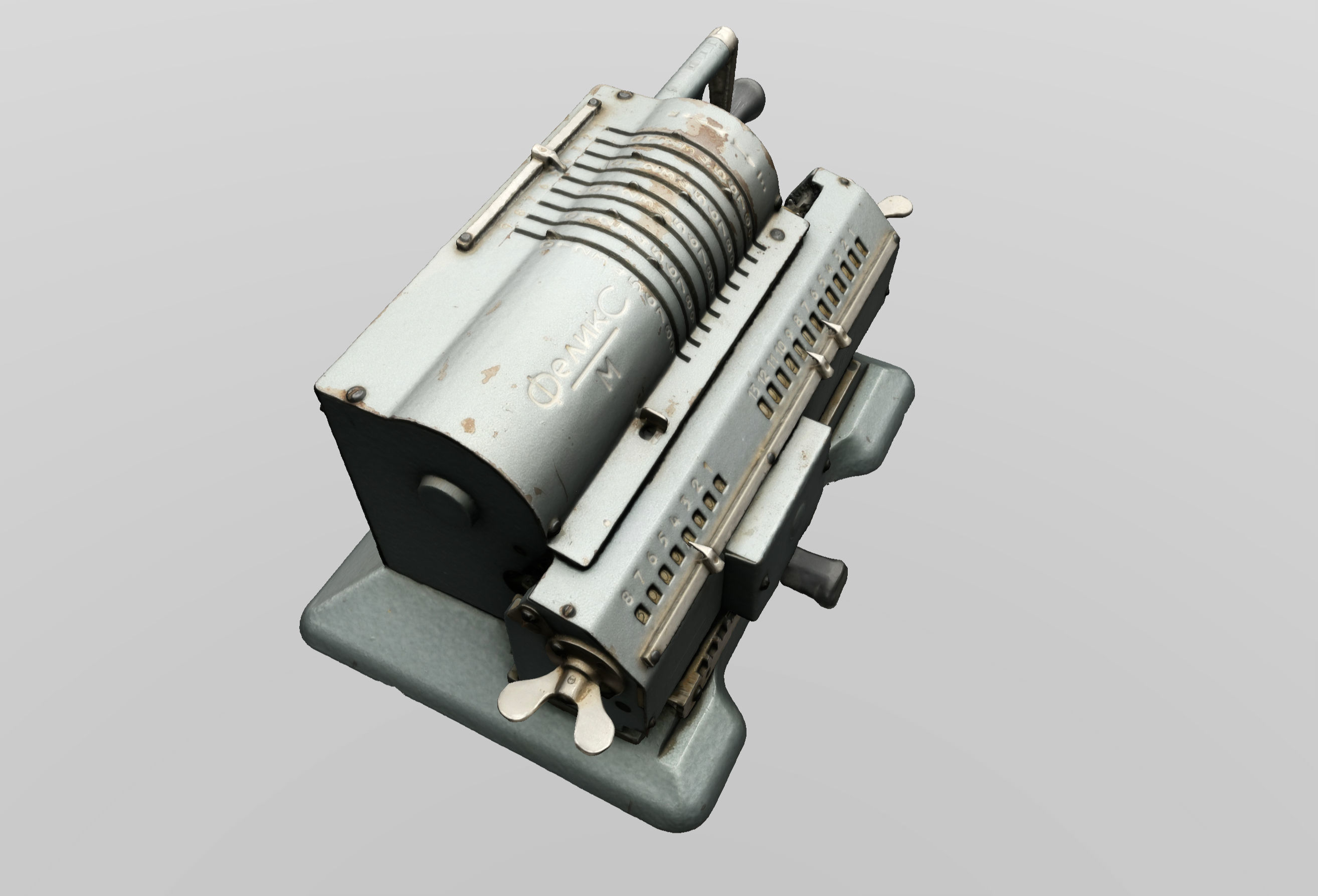 Arithmometer 3D Scan Low-poly 3D model_5