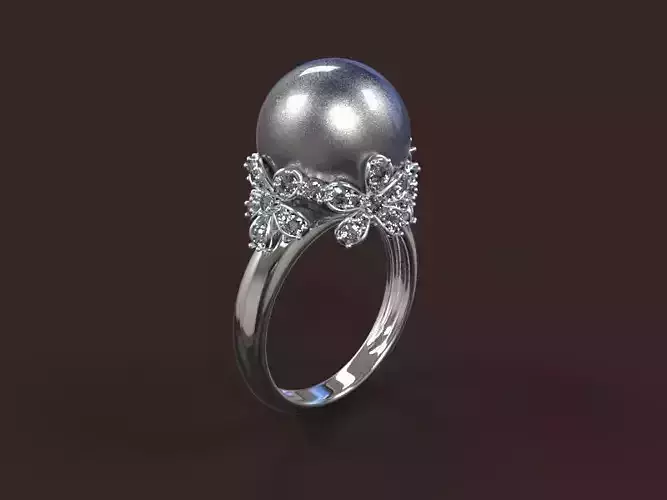 ring-02 tahitian pearl ring