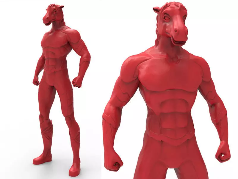 Animal Hero Of Horse 3D print model_0