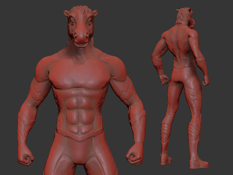 Animal Hero Of Horse 3D print model_9