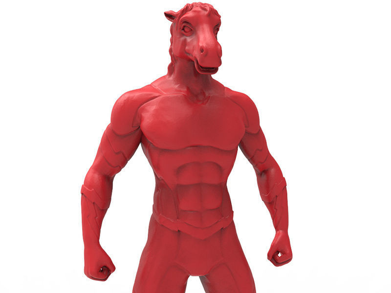 Animal Hero Of Horse 3D print model_7