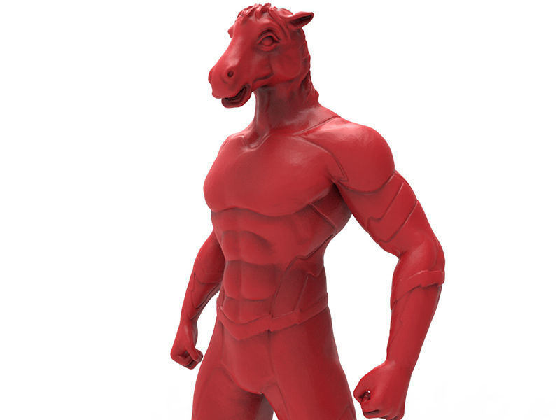 Animal Hero Of Horse 3D print model_6