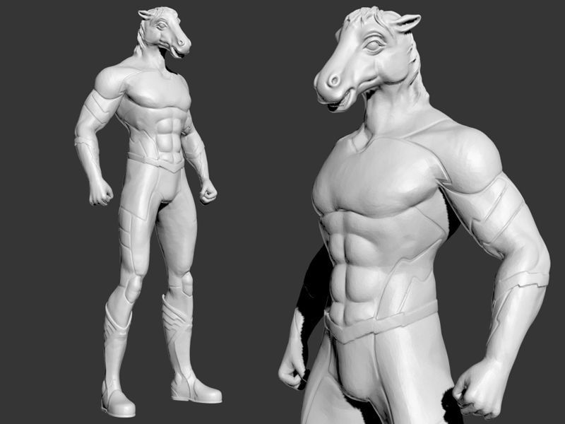 Animal Hero Of Horse 3D print model_8