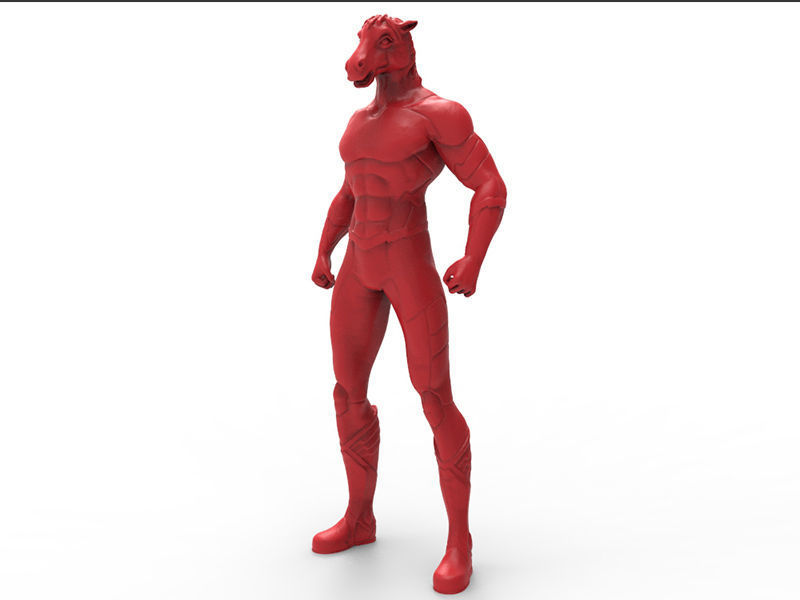 Animal Hero Of Horse 3D print model_1