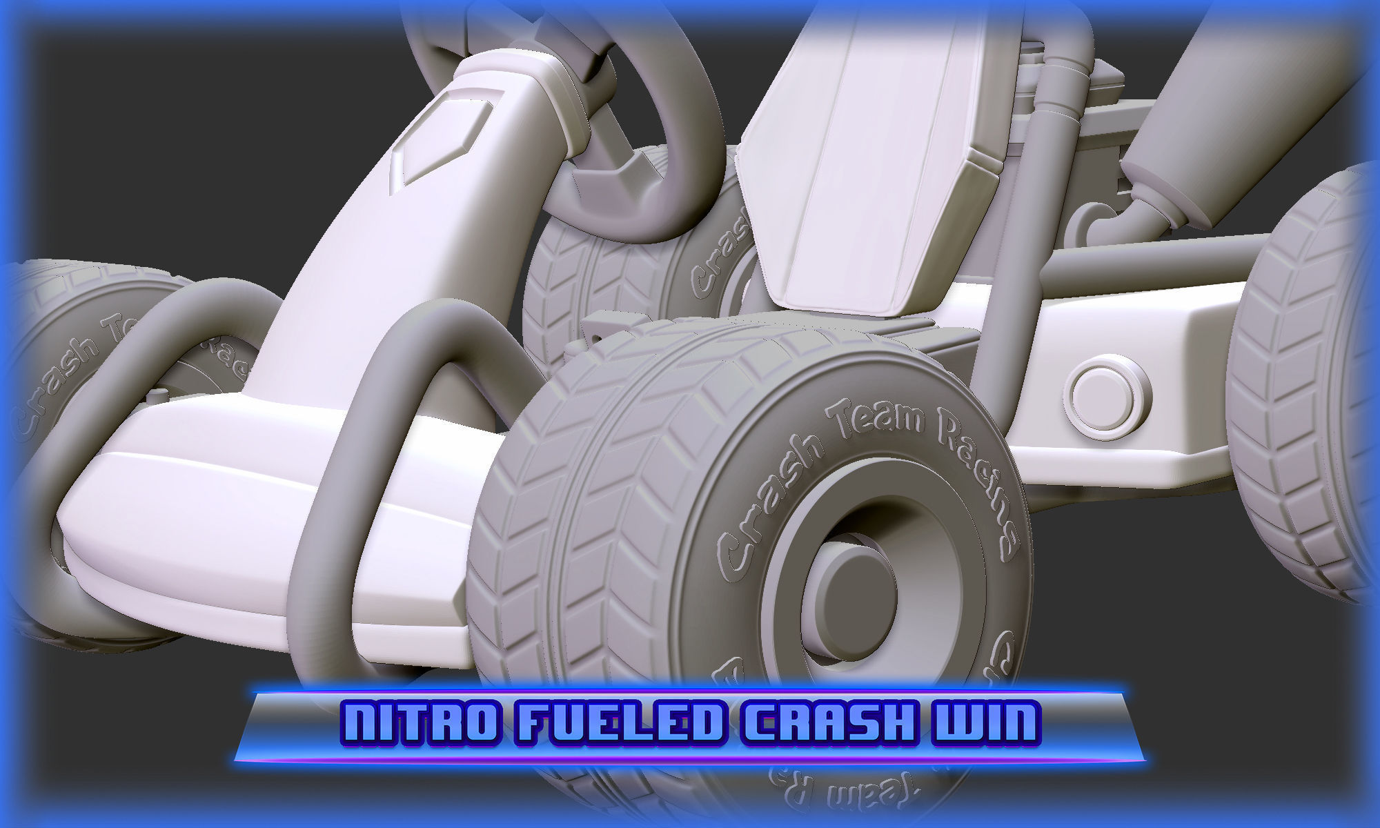 Crash Team Racing Nitro Fueled based Crash Bandicoot 3D print model_9