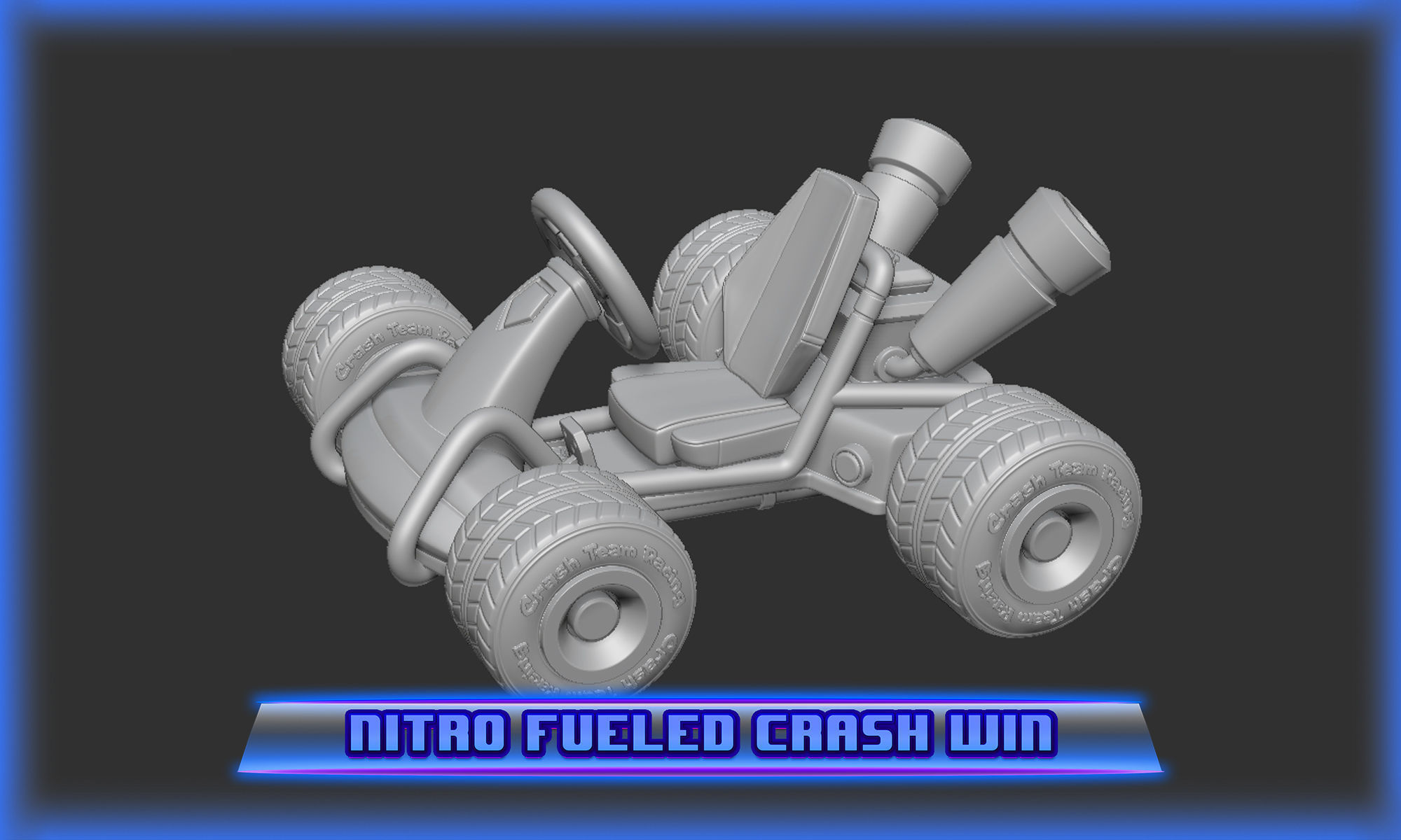Crash Team Racing Nitro Fueled based Crash Bandicoot 3D print model_1