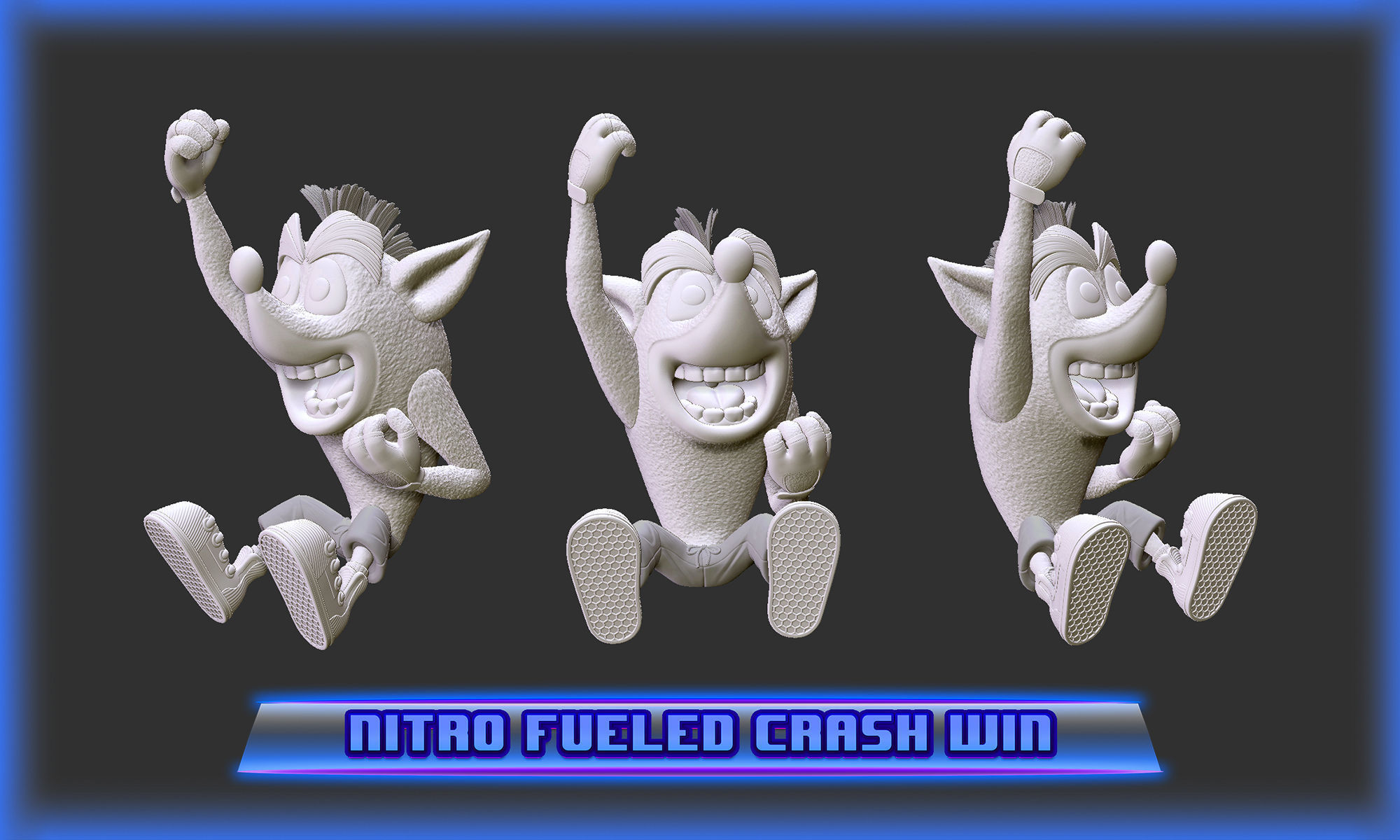 Crash Team Racing Nitro Fueled based Crash Bandicoot 3D print model_3