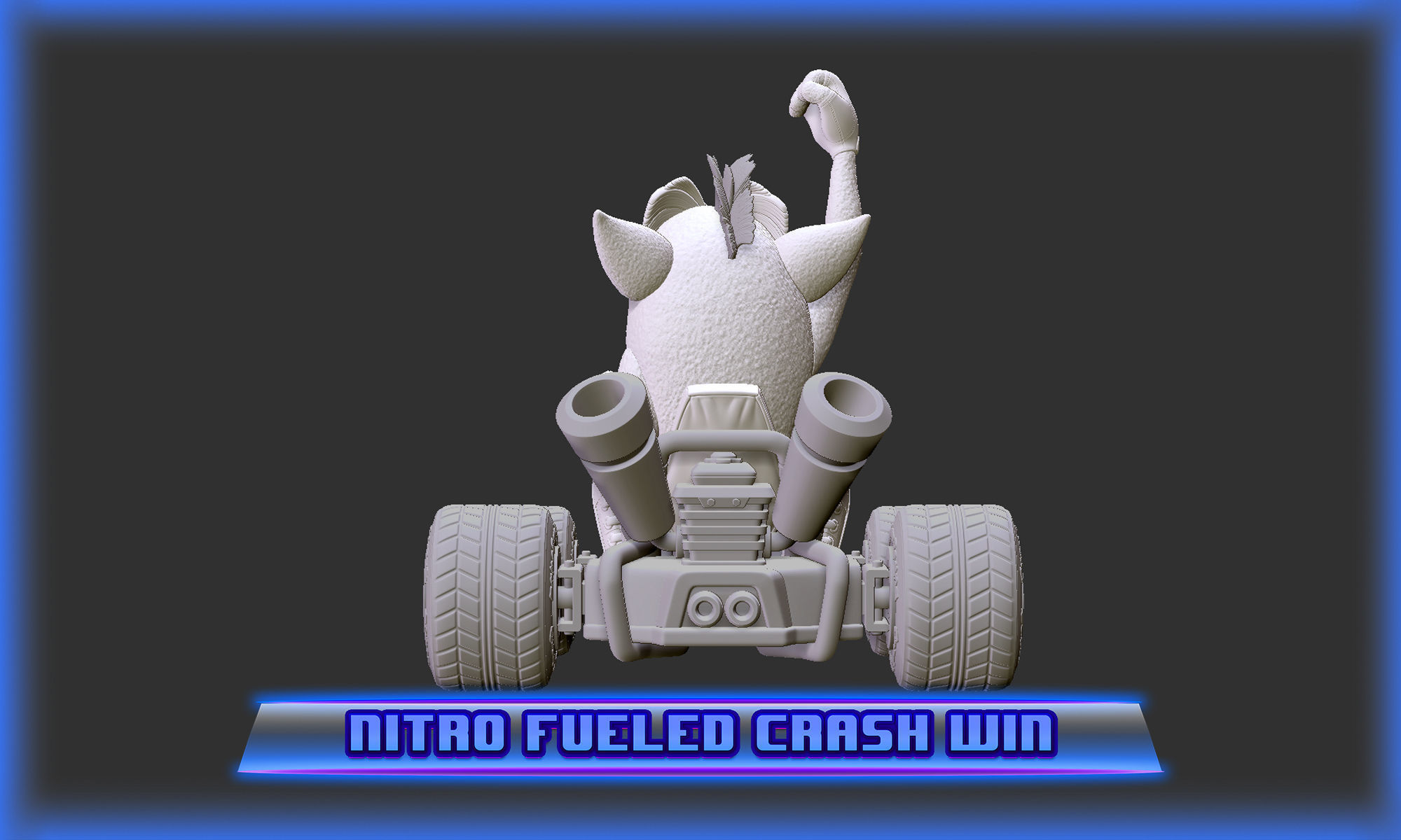 Crash Team Racing Nitro Fueled based Crash Bandicoot 3D print model_6