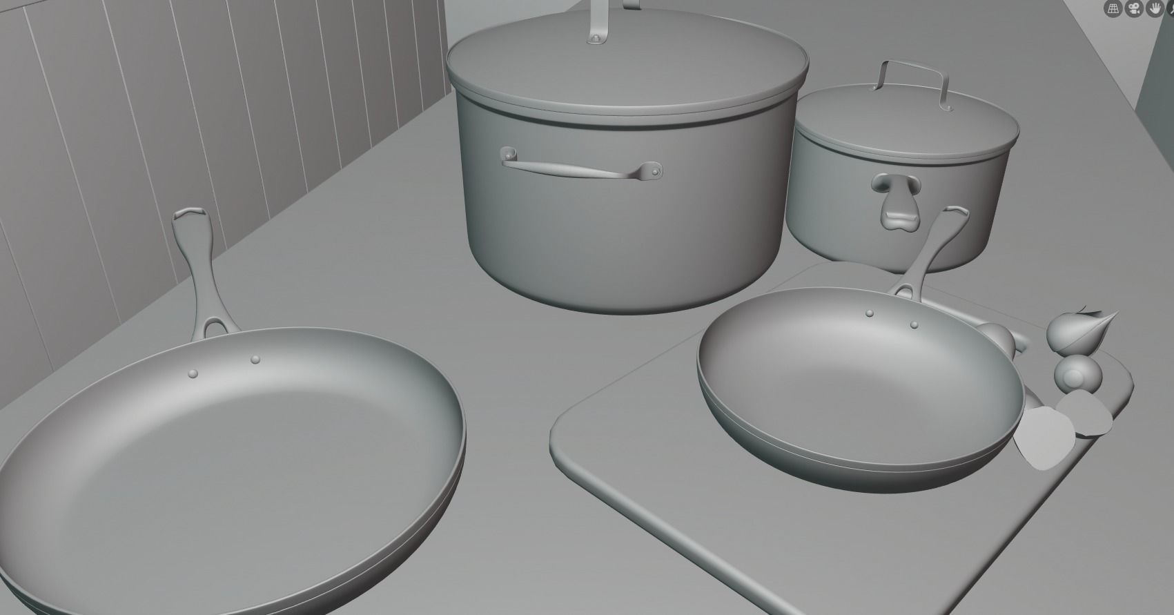 kichen utensils 3D model_1