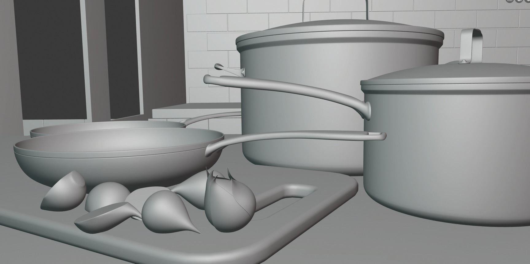 kichen utensils 3D model_4
