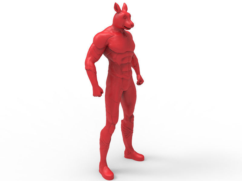 Animal Hero Of Rabbit 3D print model_5