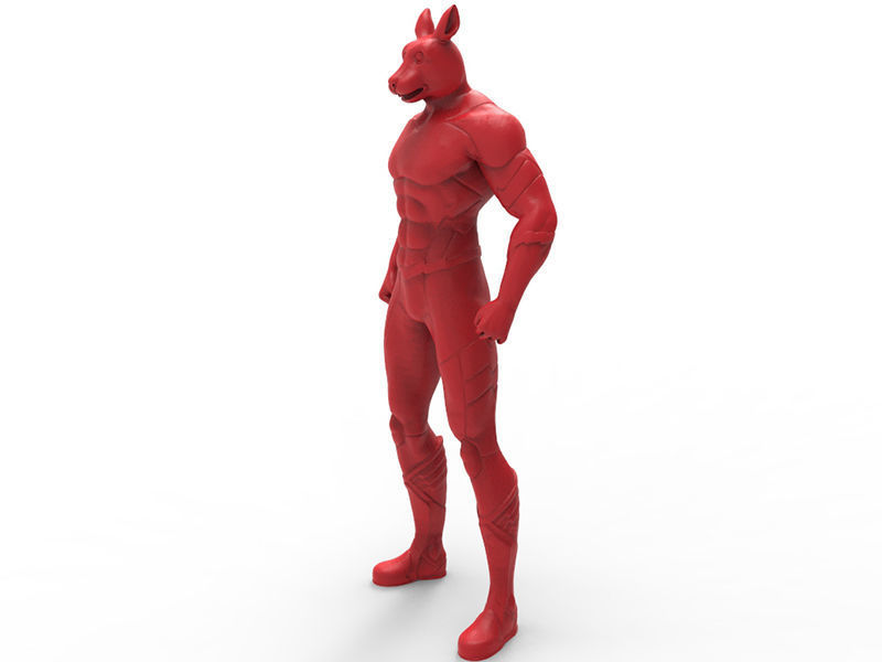 Animal Hero Of Rabbit 3D print model_2