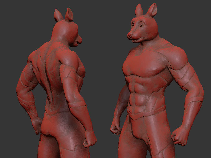 Animal Hero Of Rabbit 3D print model_8