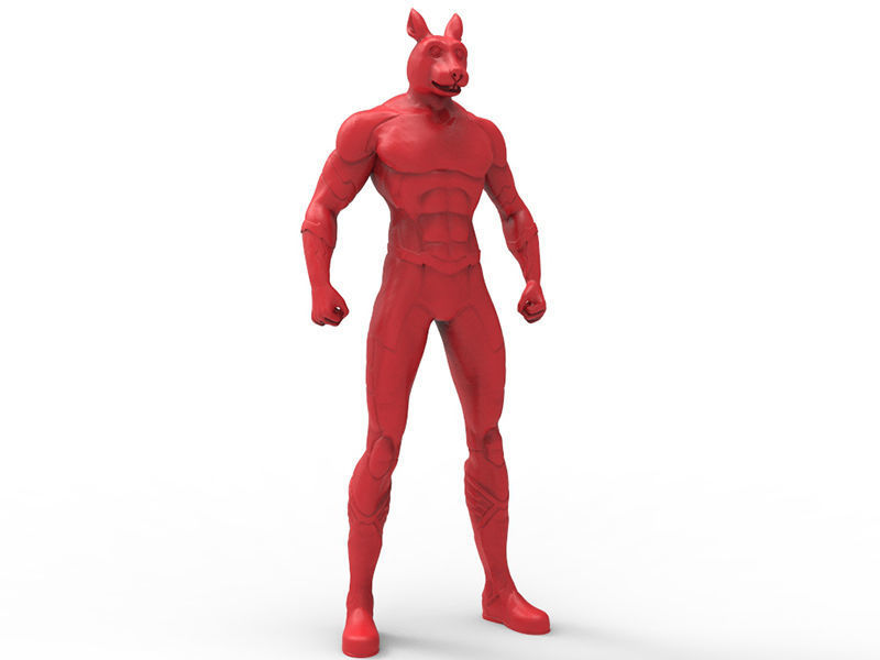 Animal Hero Of Rabbit 3D print model_1