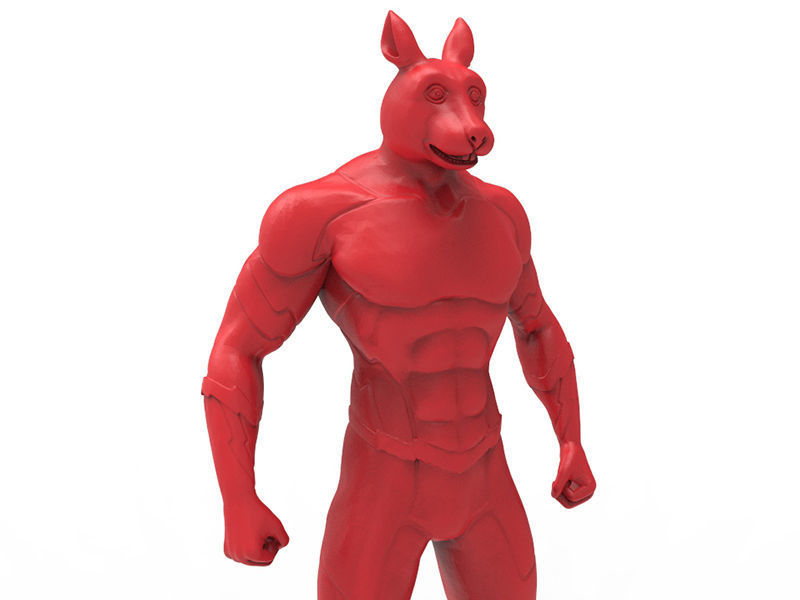 Animal Hero Of Rabbit 3D print model_6