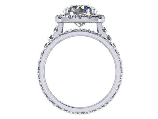 Round Cushion Halo And Band 3D print model_2