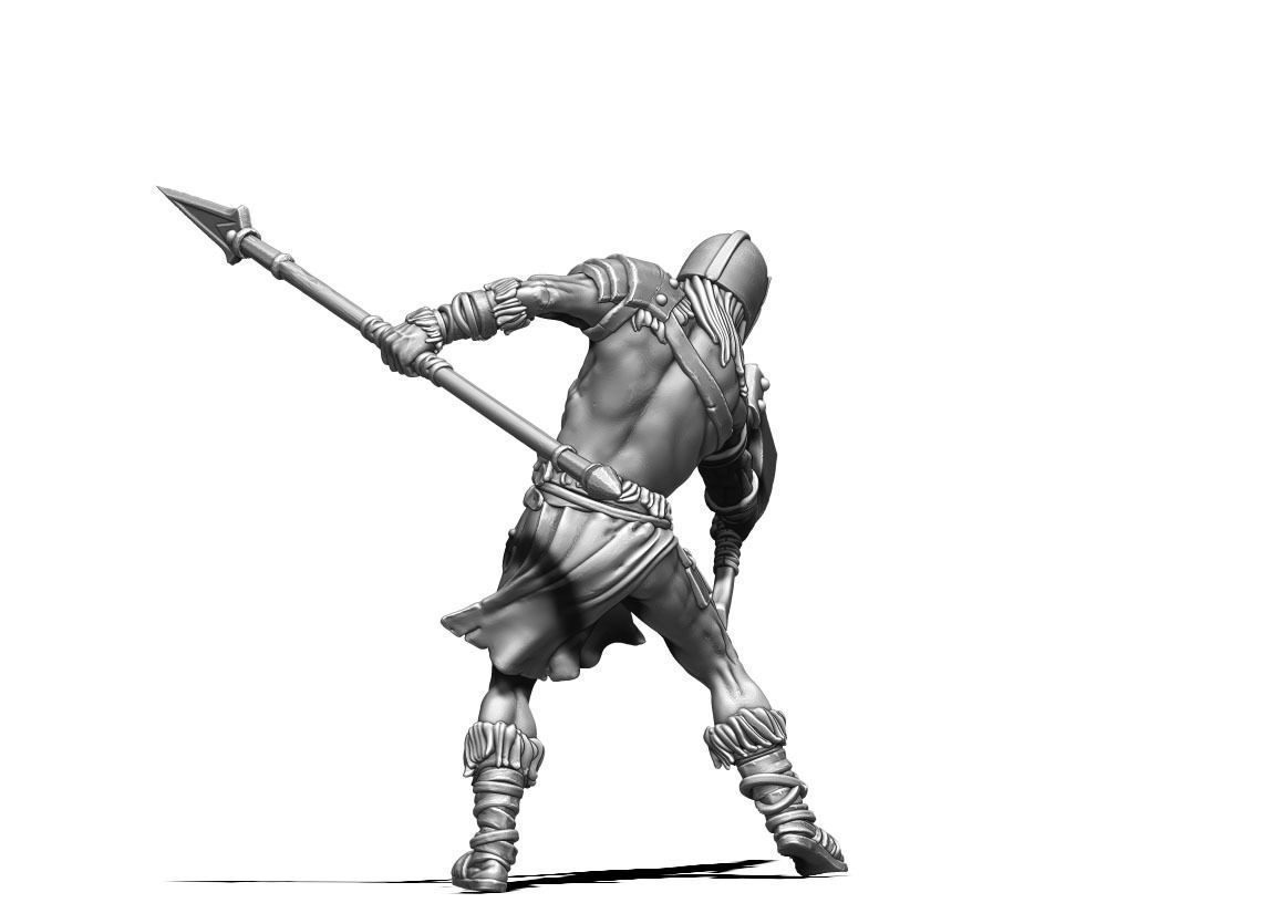 Viking bundle - 5 miniatures - 35mm scale 3D print model_23