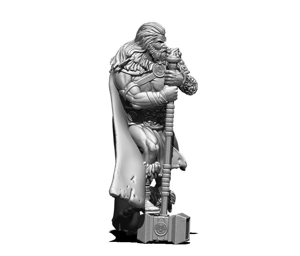 Viking bundle - 5 miniatures - 35mm scale 3D print model_13