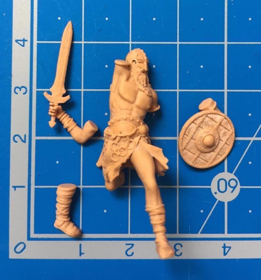 Viking bundle - 5 miniatures - 35mm scale 3D print model_33