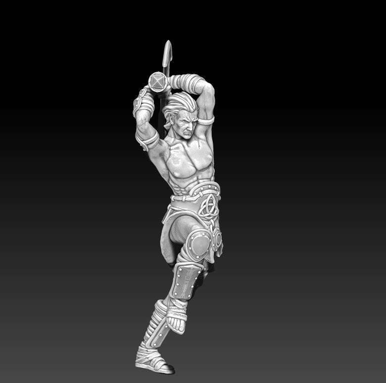 Viking bundle - 5 miniatures - 35mm scale 3D print model_26
