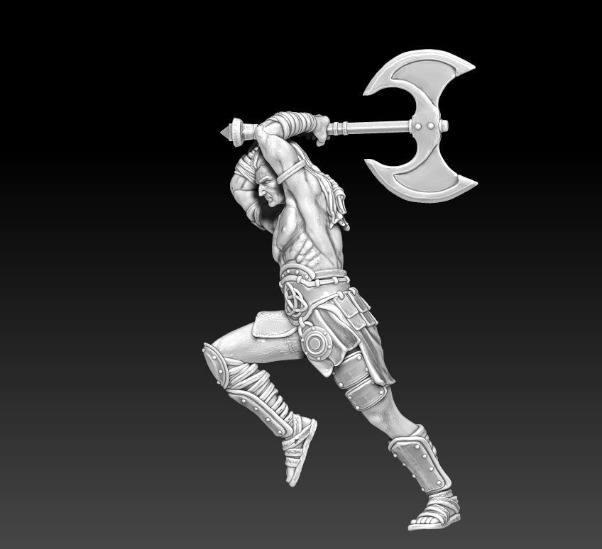 Viking bundle - 5 miniatures - 35mm scale 3D print model_28
