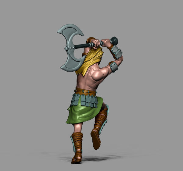 Viking bundle - 5 miniatures - 35mm scale 3D print model_43