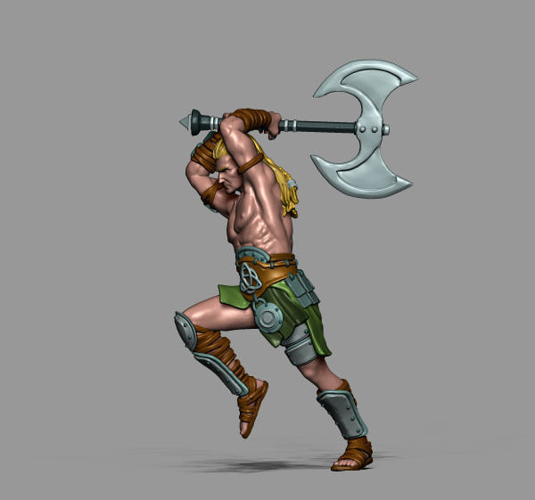 Viking bundle - 5 miniatures - 35mm scale 3D print model_42