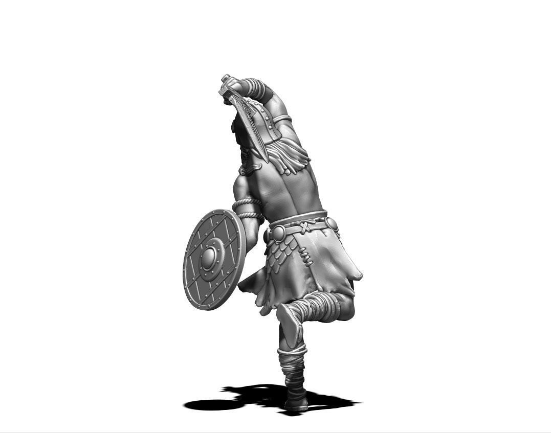 Viking bundle - 5 miniatures - 35mm scale 3D print model_18