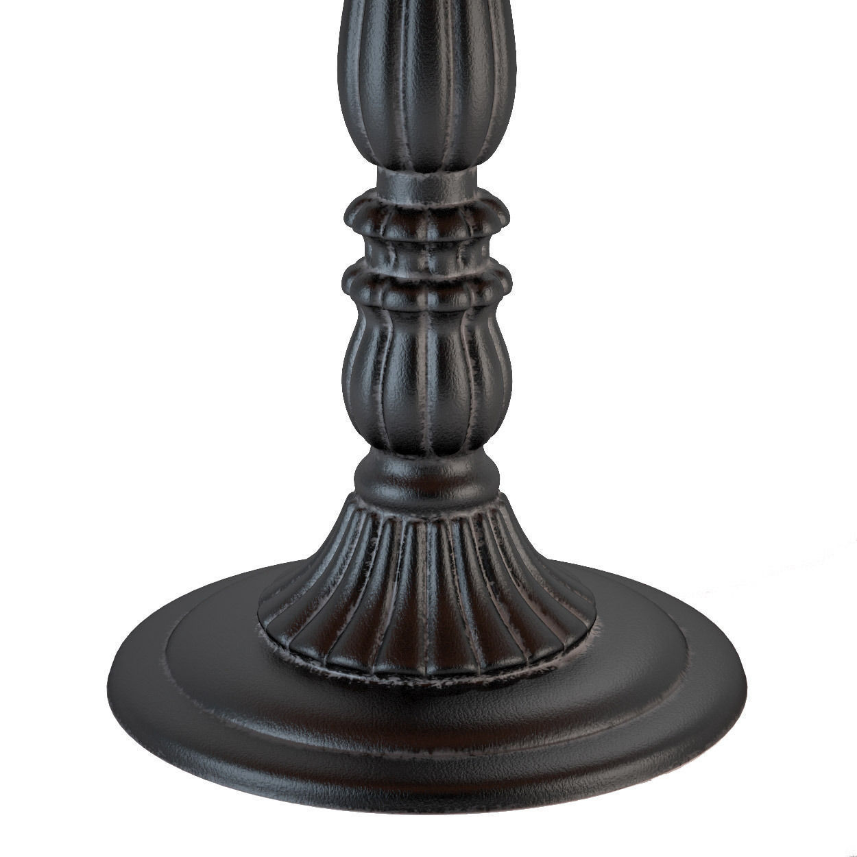 French Soda Fountain Distressed Wood Kitchen Table 3D model_1