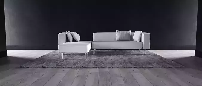 Sofa set - Interior Furniture 01 3D model