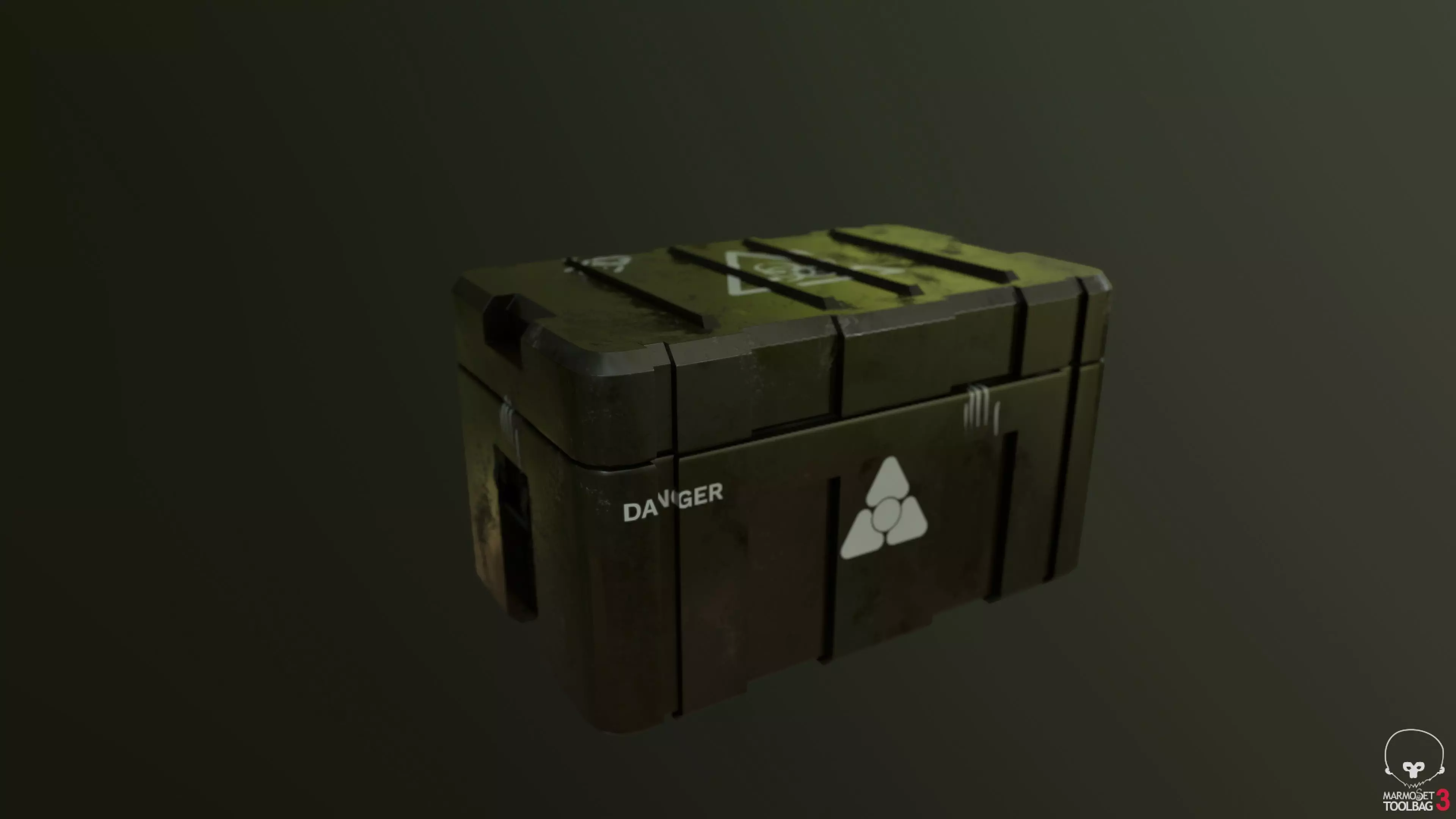 Military Weapon Crate Low-poly 3D model_0