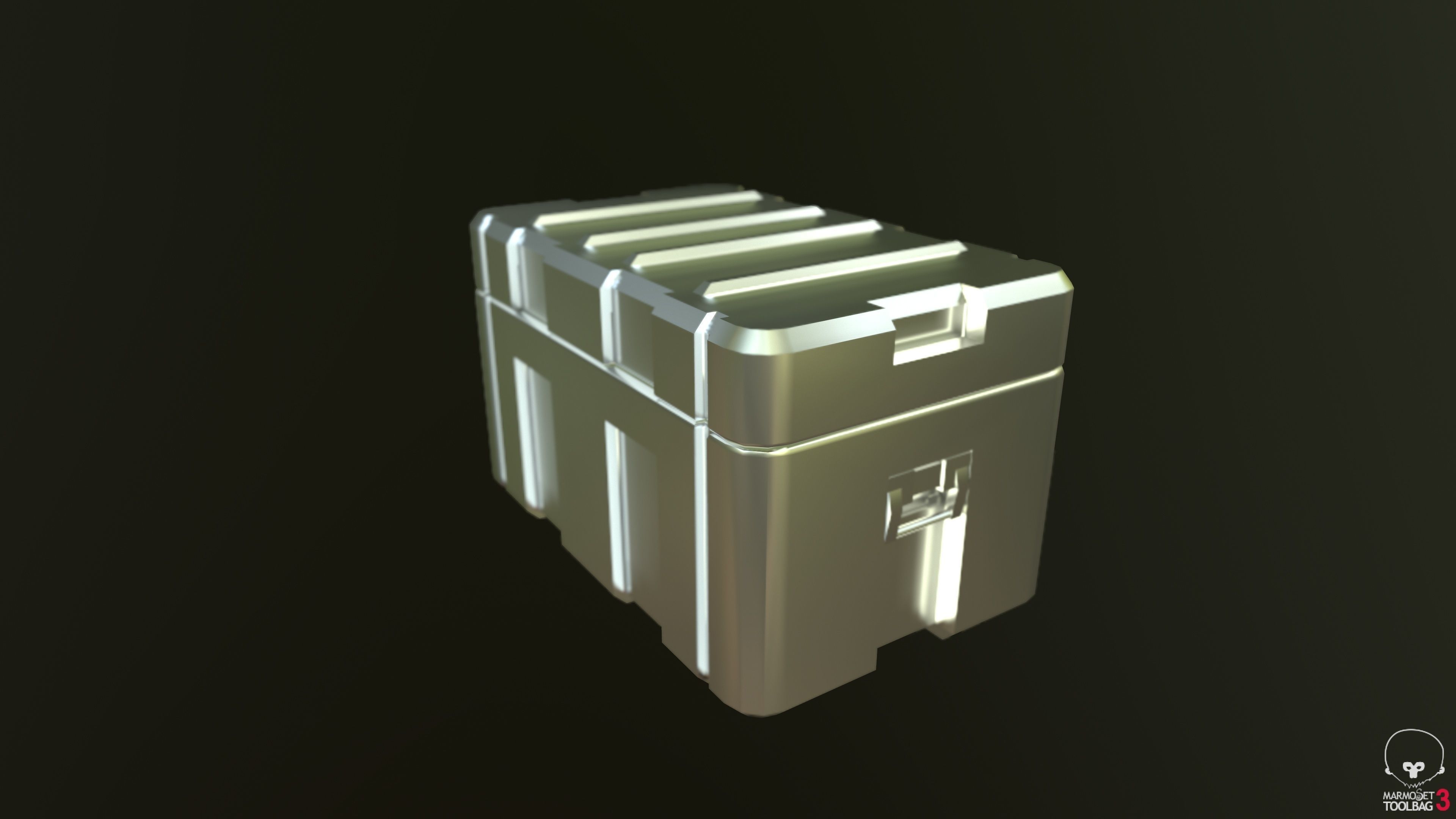 Military Weapon Crate Low-poly 3D model_12