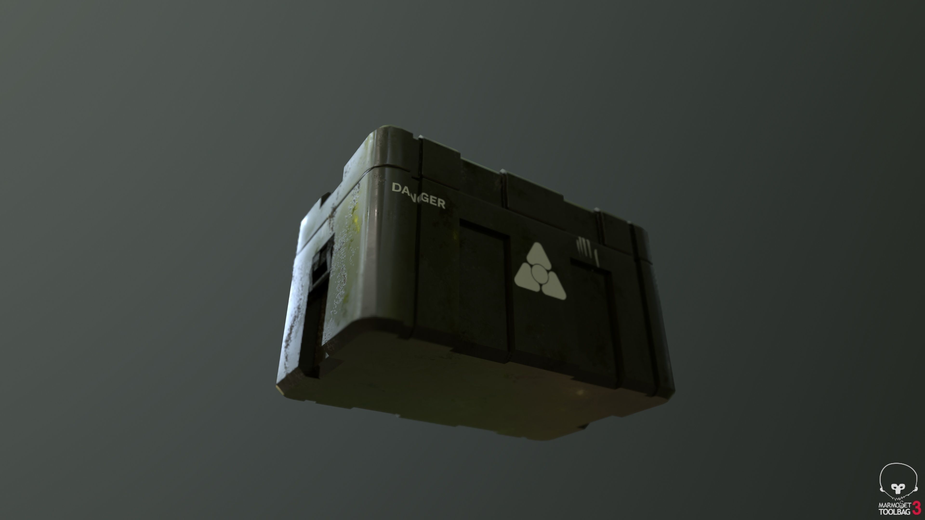 Military Weapon Crate Low-poly 3D model_9