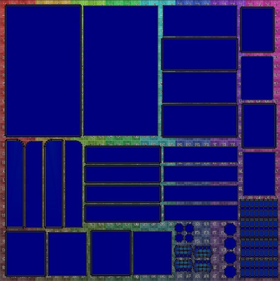 Old Wooden Cabinet Low-poly 3D model_23