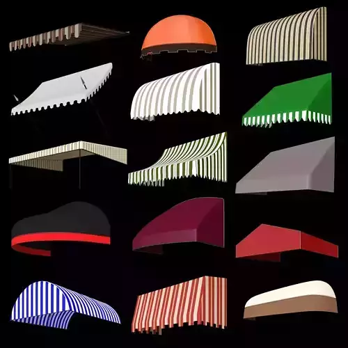 Canopy for cafe 3D model