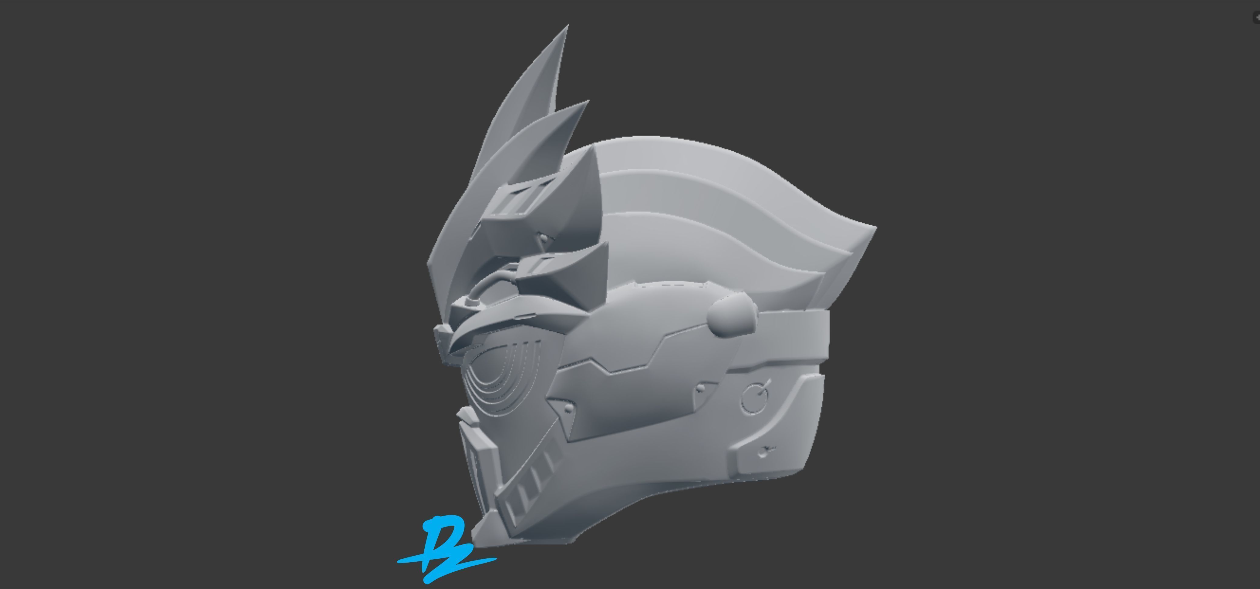 Kamen Rider Genm Dangerious Zombie 3D print model_7