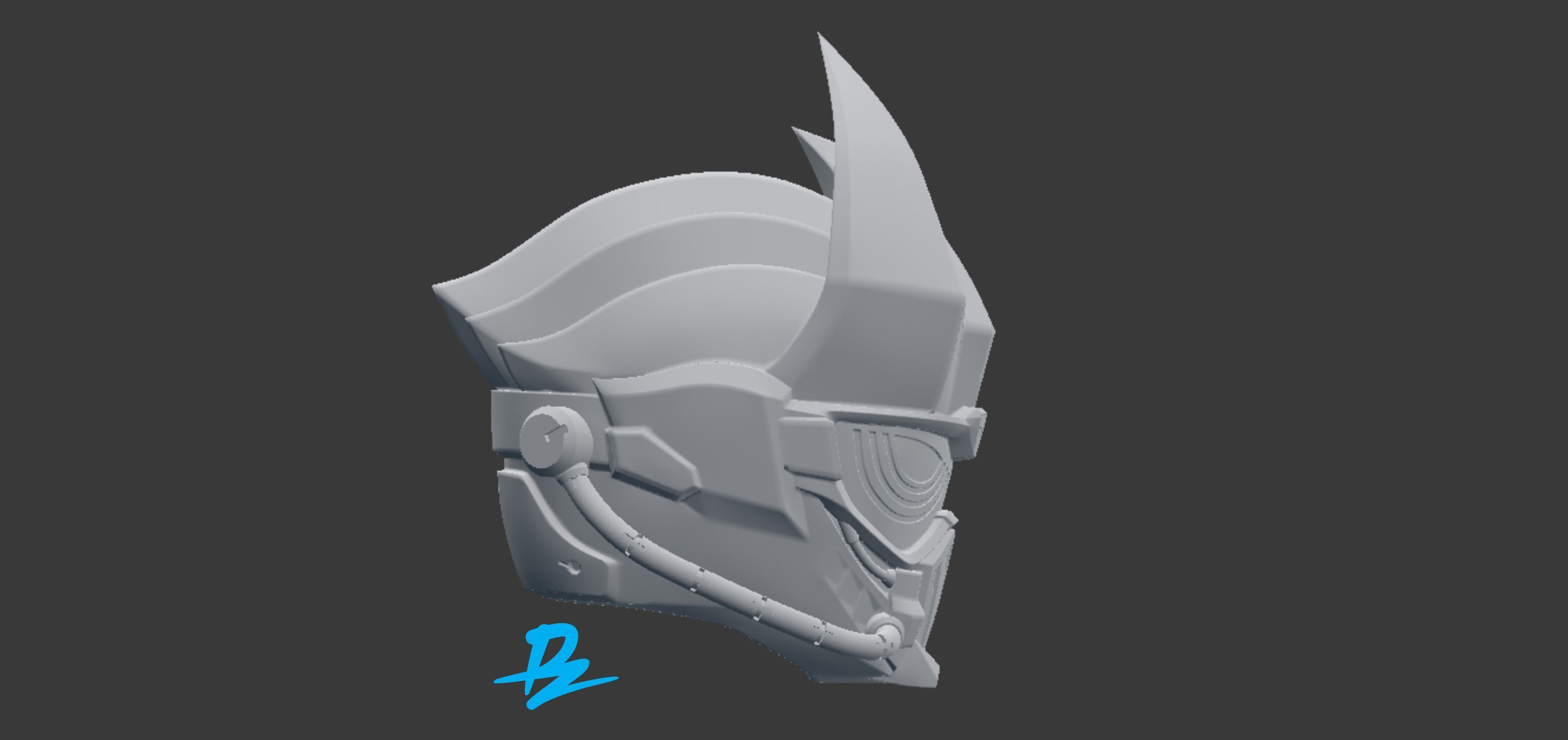 Kamen Rider Genm Dangerious Zombie 3D print model_6