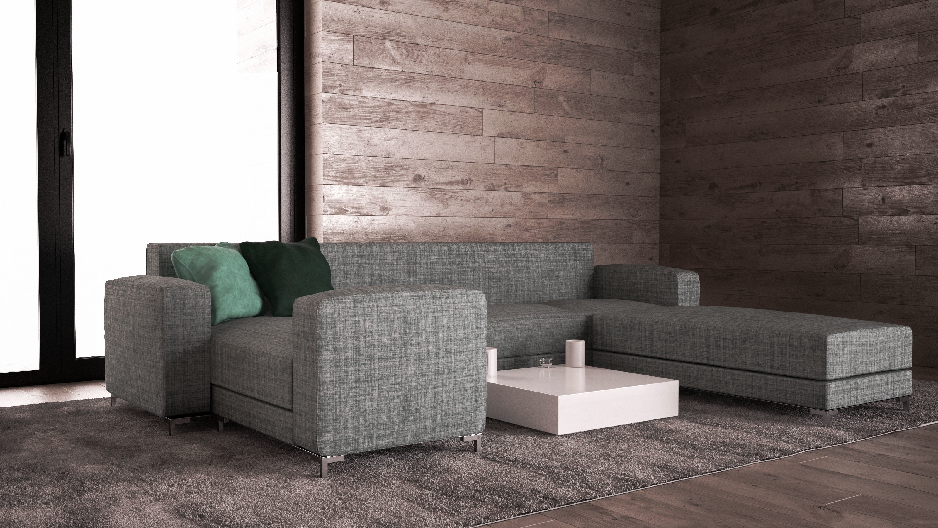 Sofa set - Interior Furniture 02 3D model_6