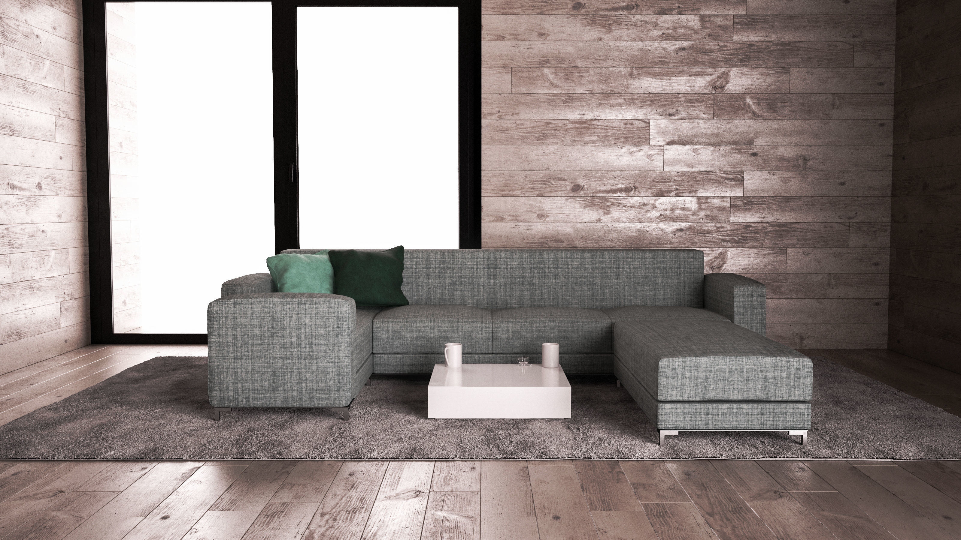 Sofa set - Interior Furniture 02 3D model_10