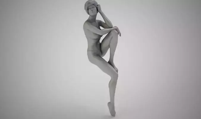 Glamour Young Lady 3D print model