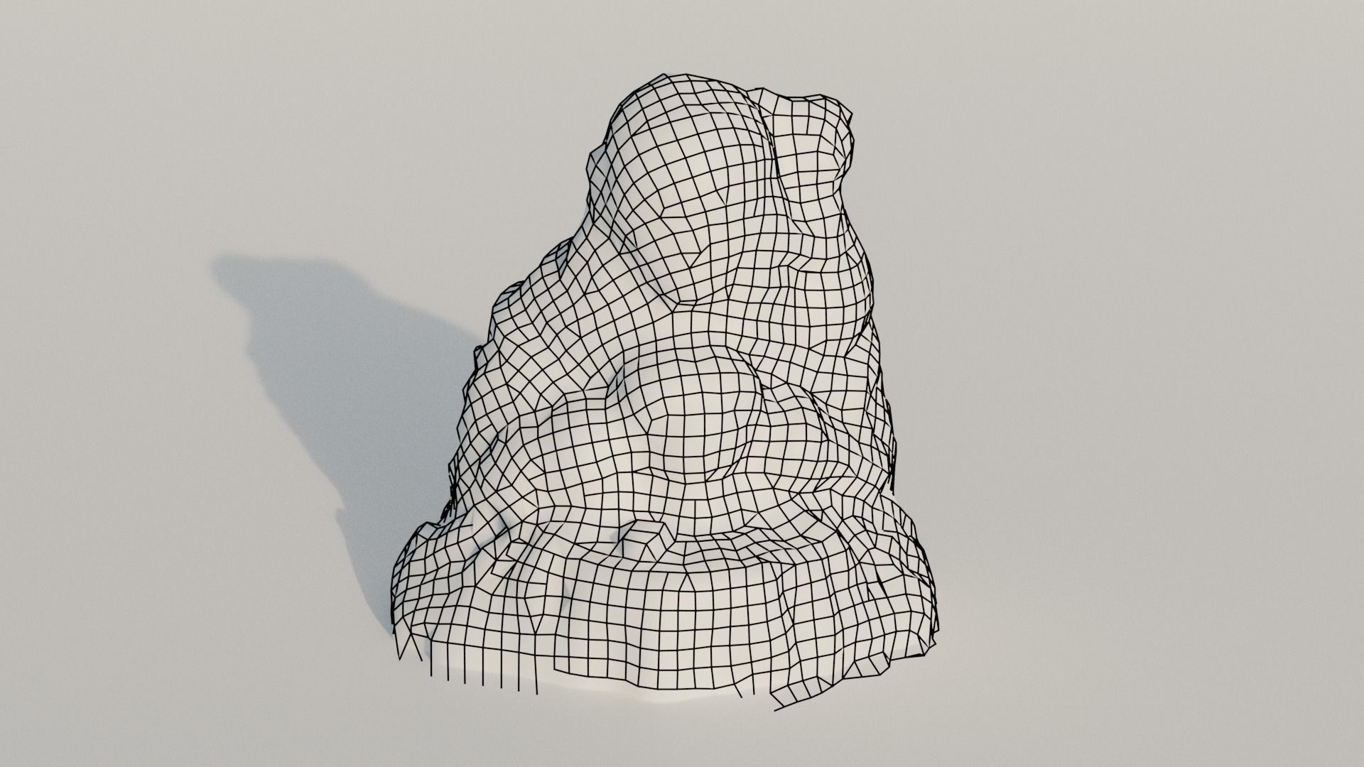 Matchless 1981 Earthenware Statue damaged Low-poly 3D model_1