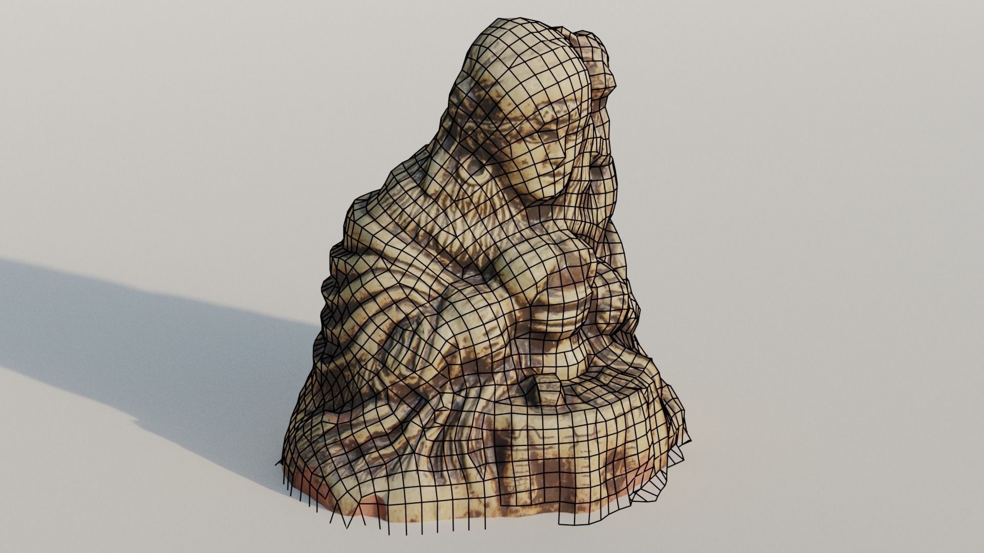 Matchless 1981 Earthenware Statue damaged Low-poly 3D model_4