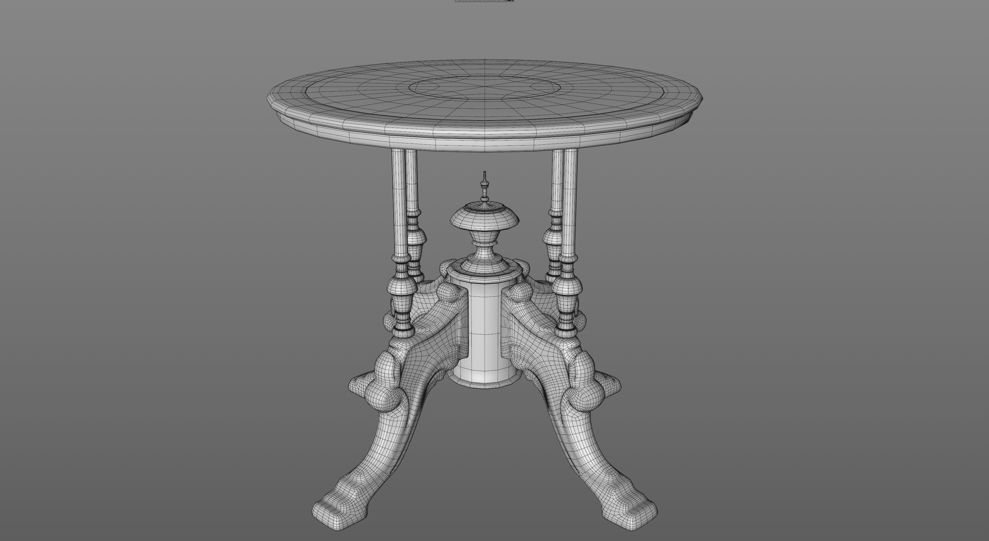 Victorian Table PBR Low-poly 3D model_9