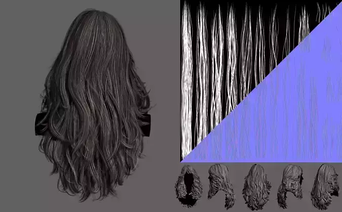 Hair card placement model